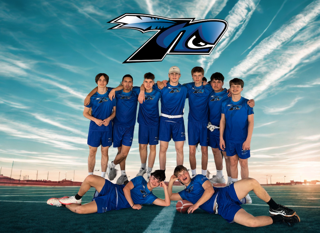 U16 Flag blue