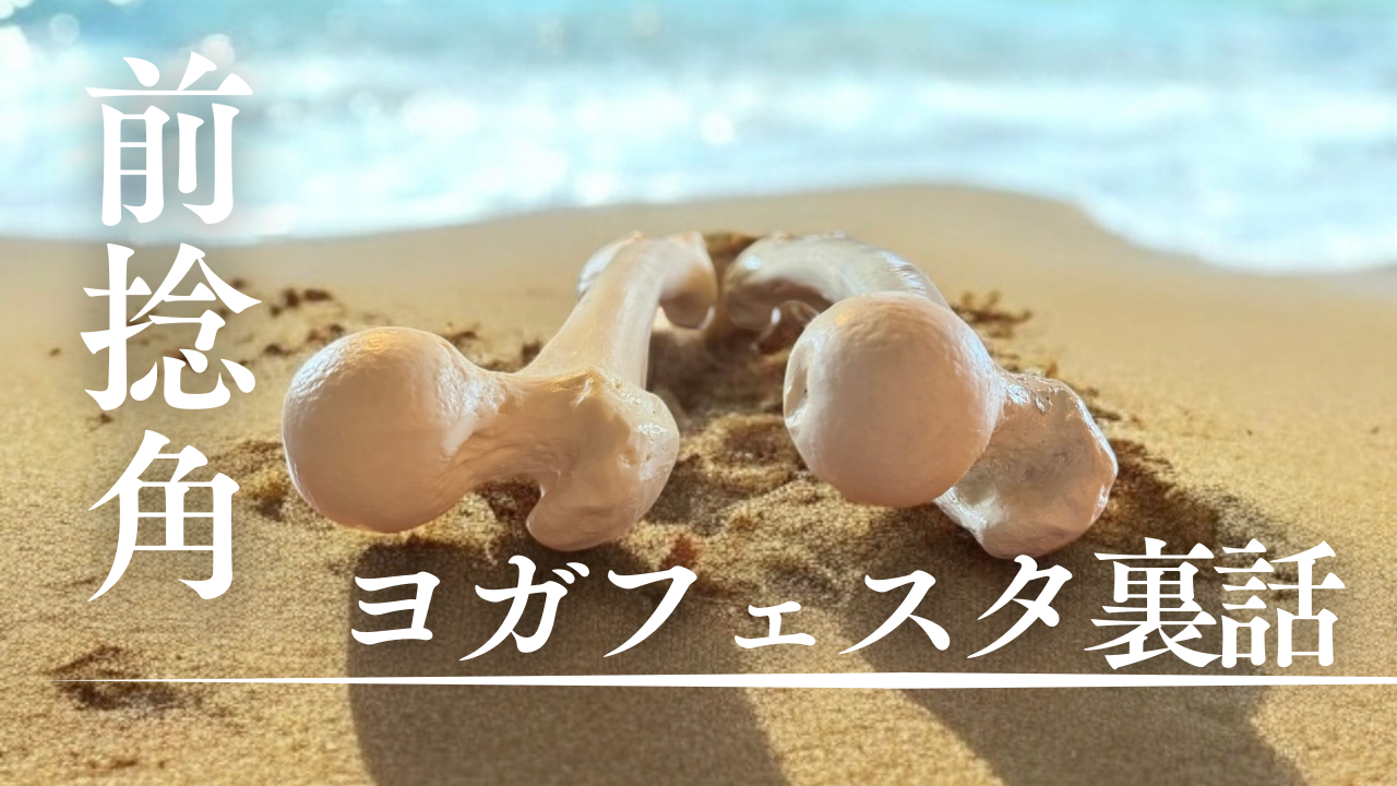 ヨガフェスタ裏話〜教科書にはない前捻角〜