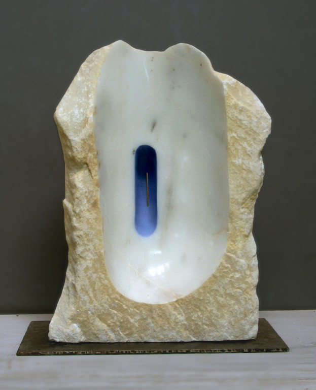 Votive offerings - 1999 - white marble and colours, 0,50 x 0,35 x 0,15 m