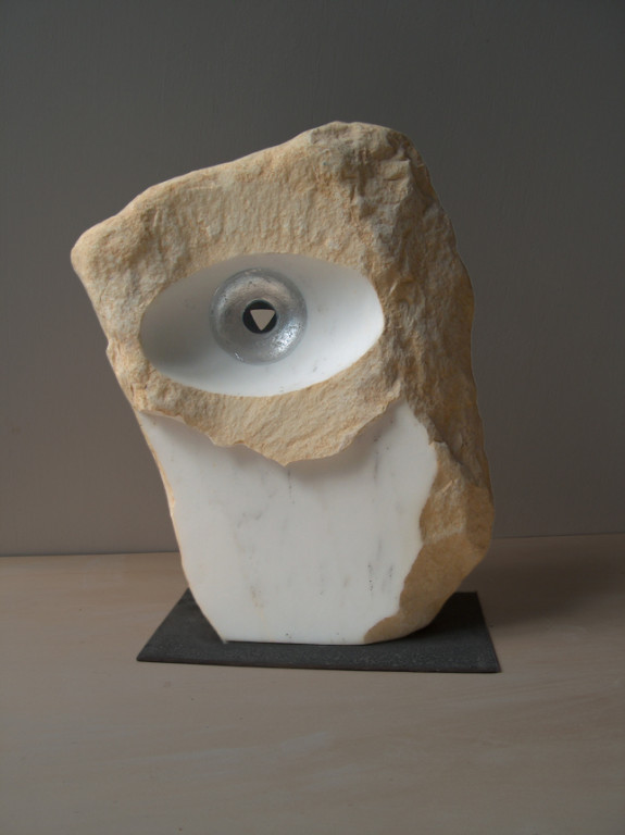Votive offerings - 2003 - White marble and leaf 'silver