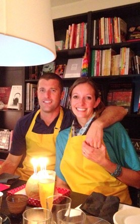 Birthday girl and her sweetie.