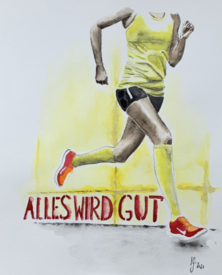 Das Motto-Bild für die Veranstaltung 2020 wurde von der Wiedenbrücker Künstlerin Kirsten Schlüpmann erstellt
