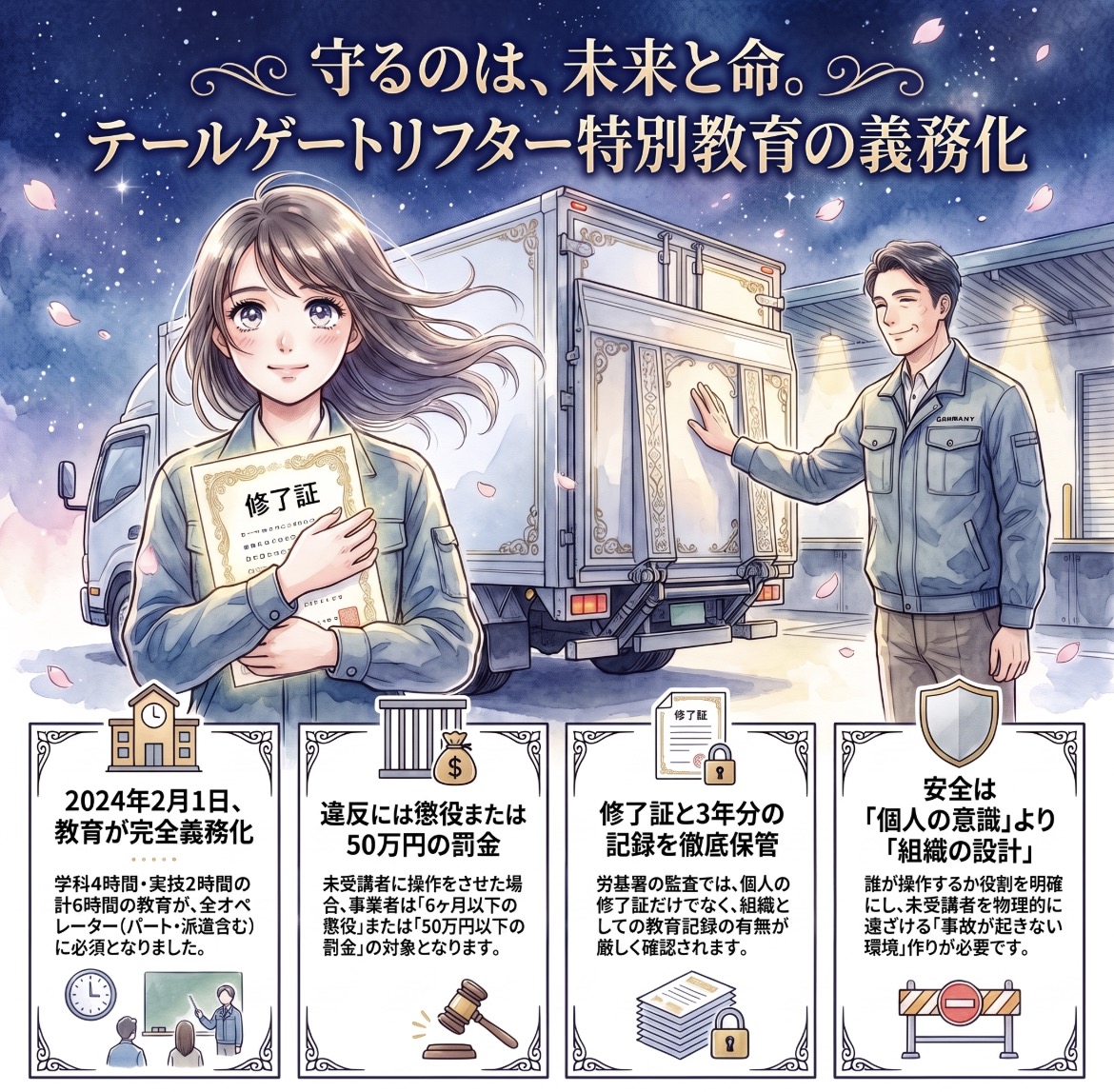 テールゲートリフター特別教育「知らなかった」では済まされない。未受講が暴く「現場の欠陥」