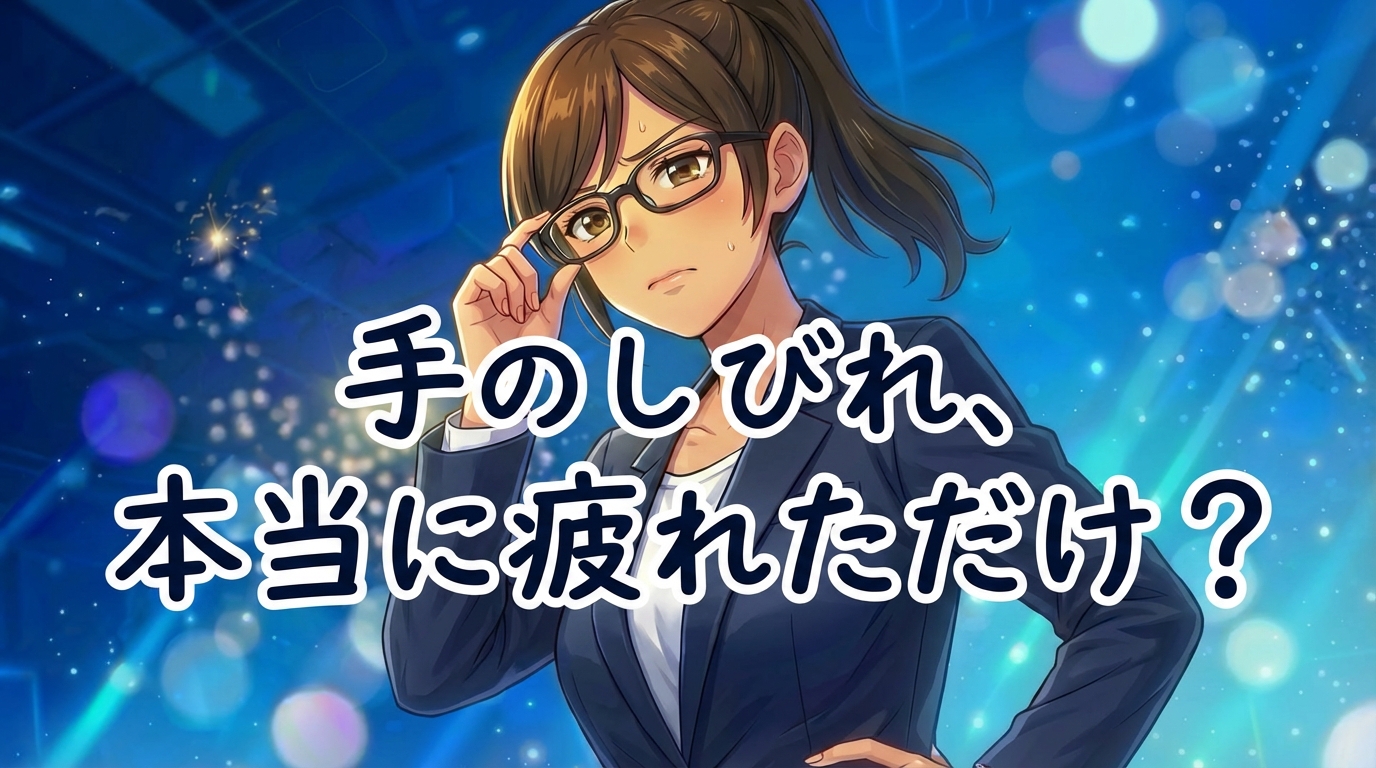 「疲れかな」で流した手のしびれが、末梢神経の物理的破壊を見逃し、一生の後悔を生む。