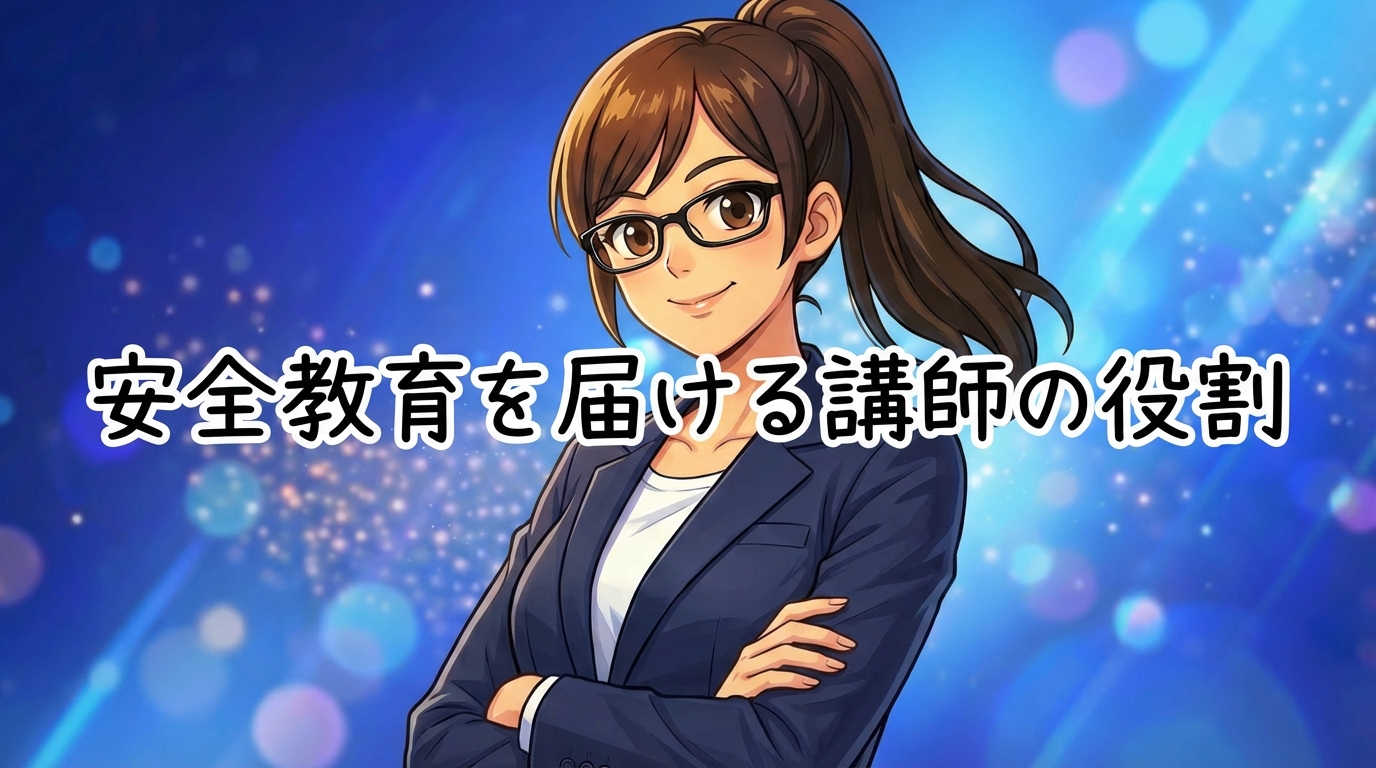 安全教育を届ける講師の役割