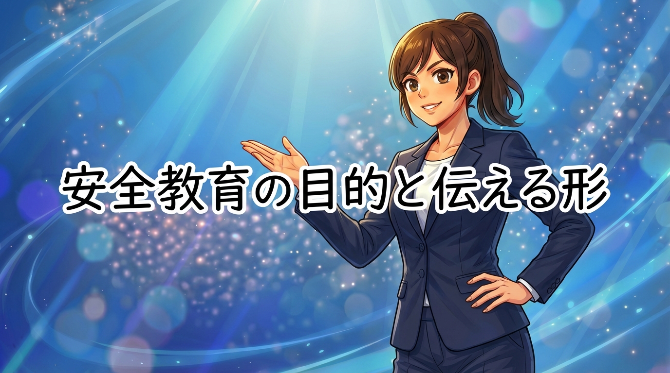 行動が変わる安全教育は説明がすくない