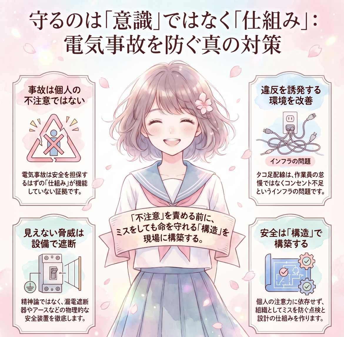 電気の三大事故は「不注意」では起きない。感電・漏電・火災を生む職場の構造的欠陥