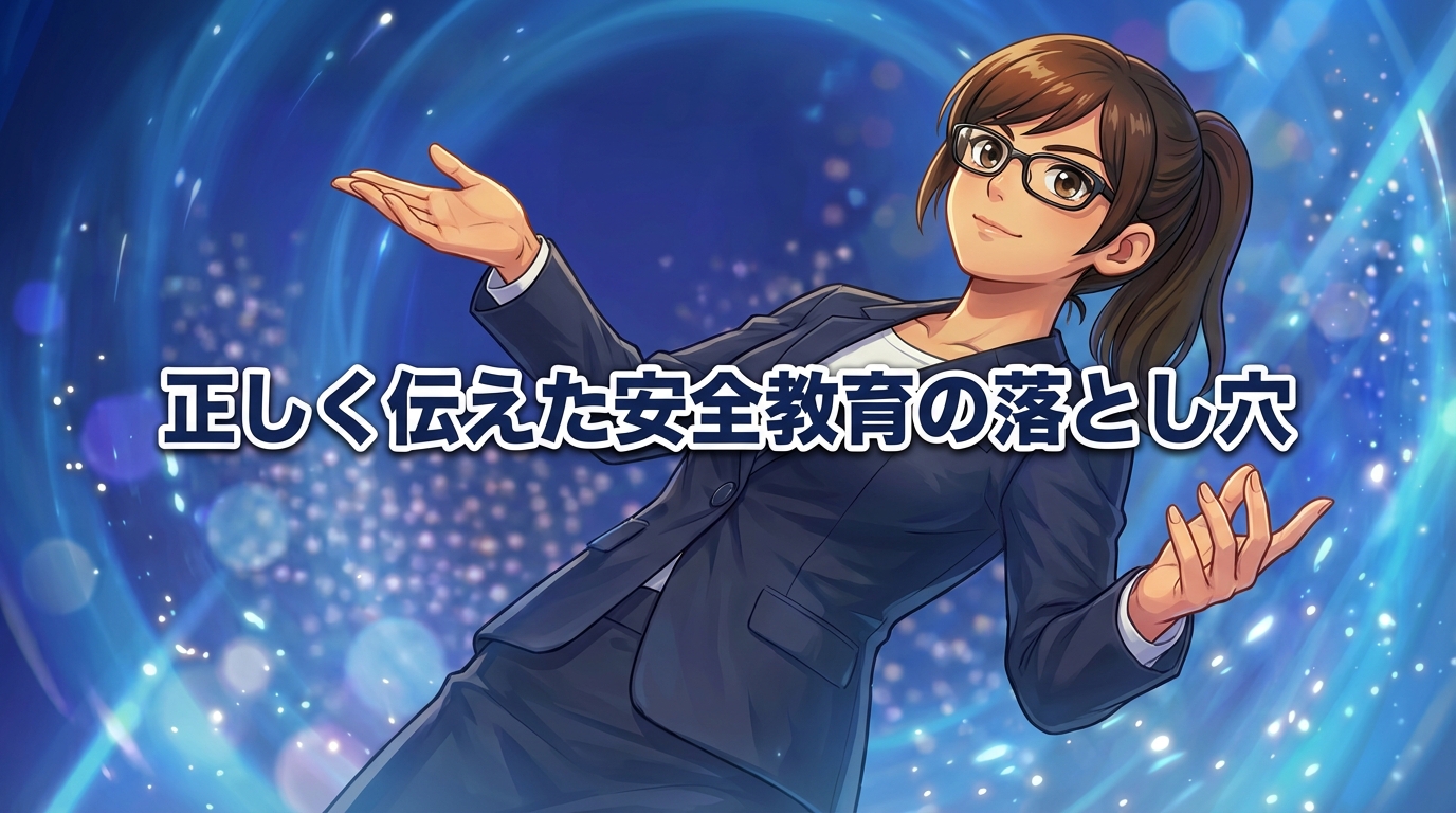 教える内容が決まっている安全教育の落とし穴