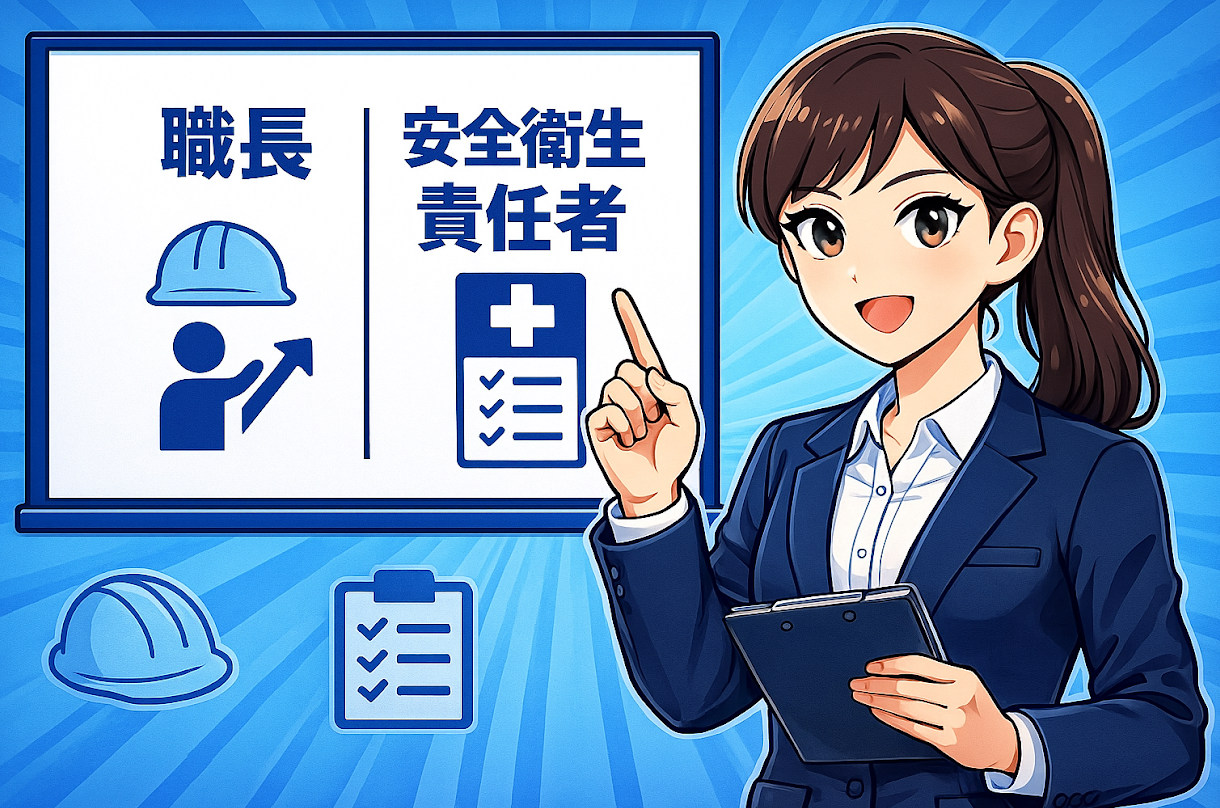 職長と安全衛生責任者の違い｜現場で求められる「2つの守り方」を分かりやすく整理