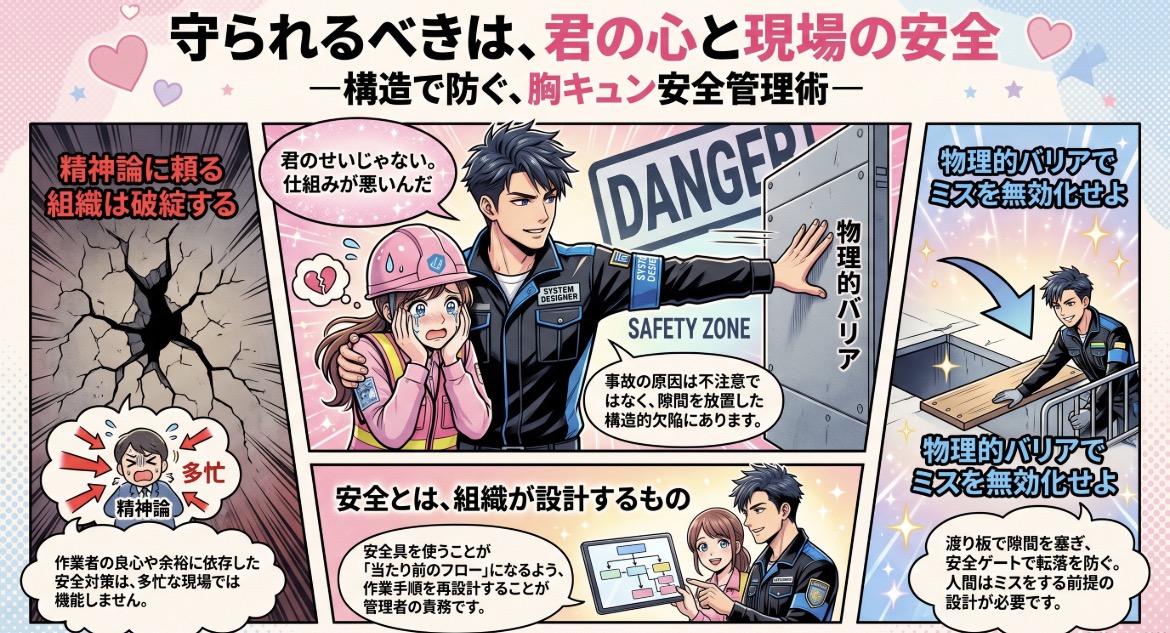 「気をつけて」ではカゴ車は止まらない。テールゲートリフターの「隙間」を塞ぐ構造的対策