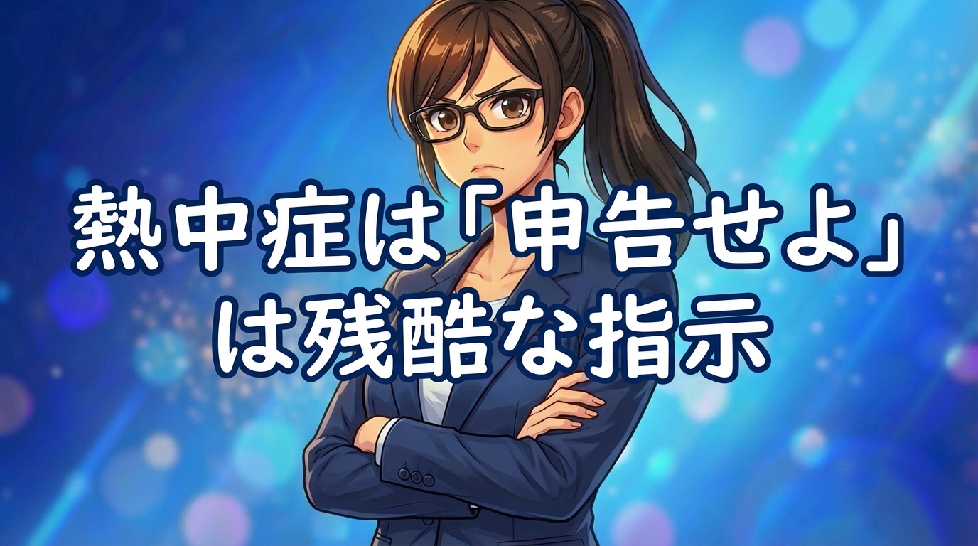 熱中症は「申告」では防げない