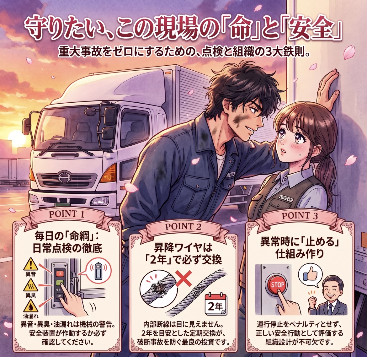 テールゲートリフターの点検を「ハンコ押しゲーム」にしてはいけない。法改正が求める真の構造的対策。