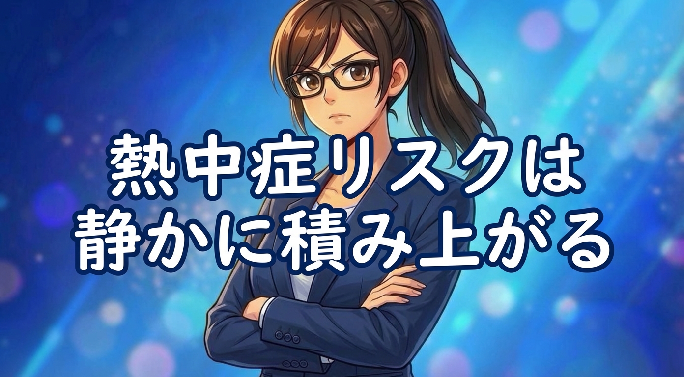熱中症 に「気をつけよう」では守れない。対策に必要な「意思決定の仕組み設計」