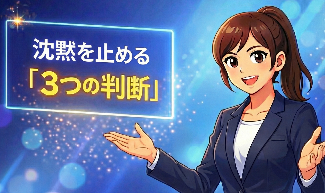 グループワークで沈黙が起きたとき、講師がやってはいけない3つの対応