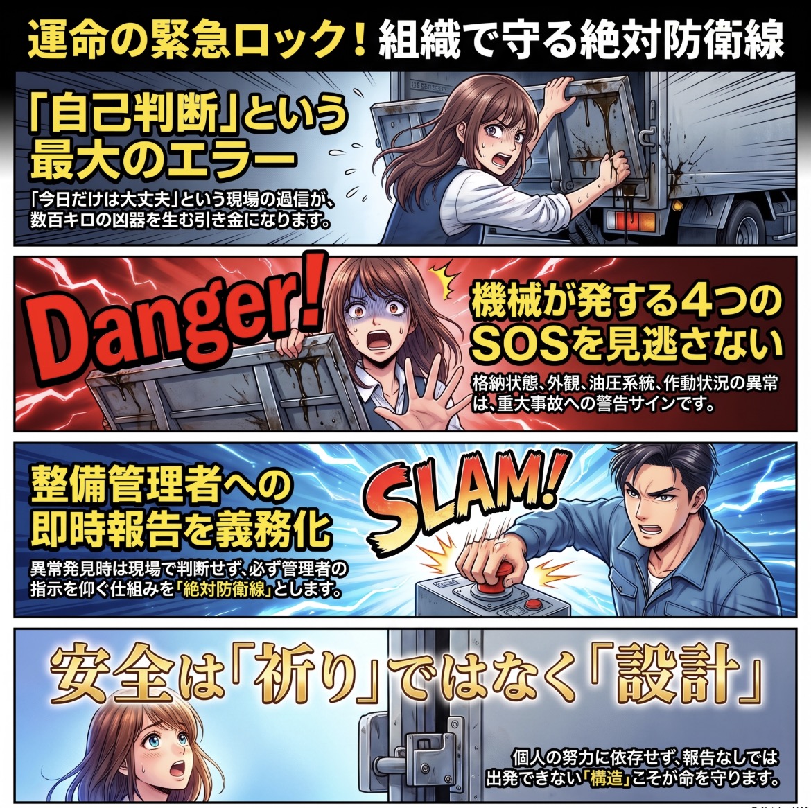 テールゲートリフターの日常点検。「ドライバーの目視」に依存する組織は必ず事故を起こす