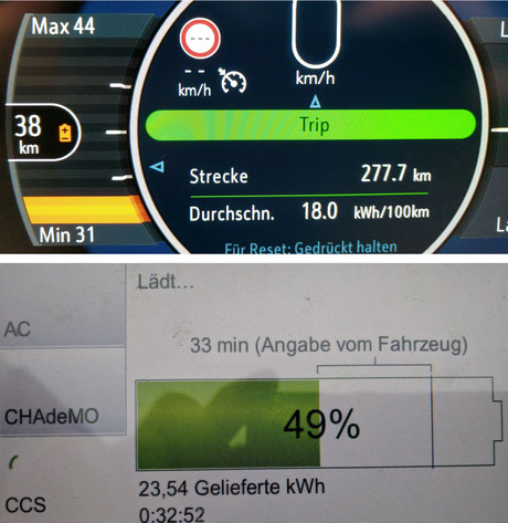 Elektroauto Erfahrungsbericht Ladestation Energiedetails Opel Ampera e