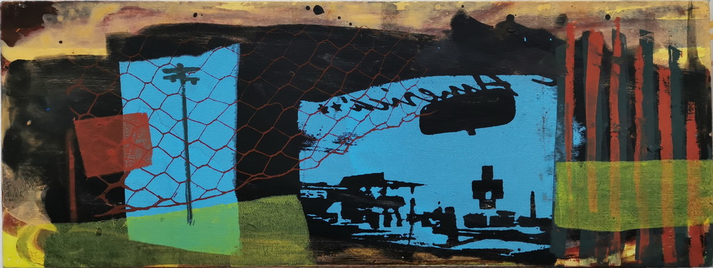 2024_ohne Titel 15x40x3cm Siebdruck auf Holzkörperr