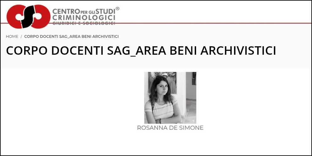 SCUOLA BIENNALE DI ALTA FORMAZIONE IN ARCHEOLOGIA GIUDIZIARIA® E  CRIMINI CONTRO IL PATRIMONIO CULTURALE  – SAG –