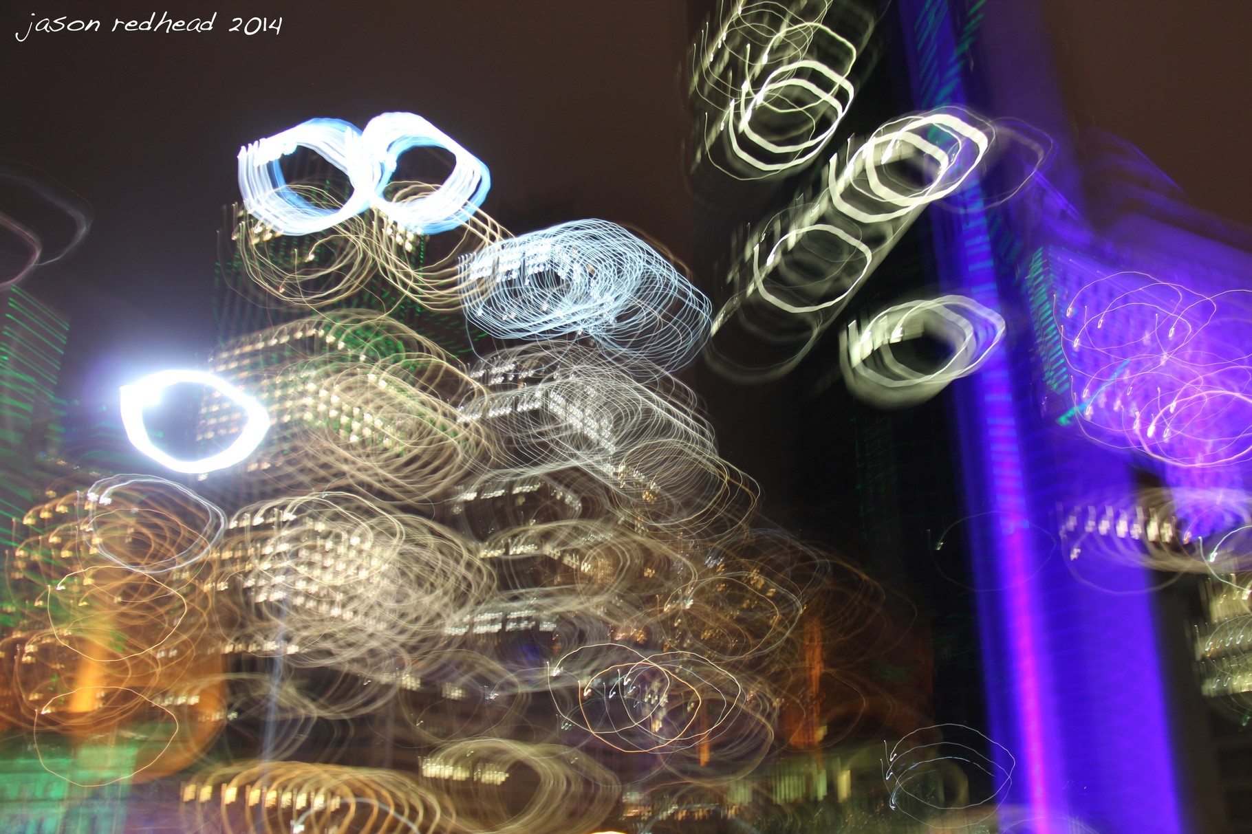  02-06-14 uniconic; here's to show that vivid sydney isn't just the opera house and harbour bridge. so many cool things you can do with long exposures and lights even then sydney's iconness isn't involved, sydney cbd 