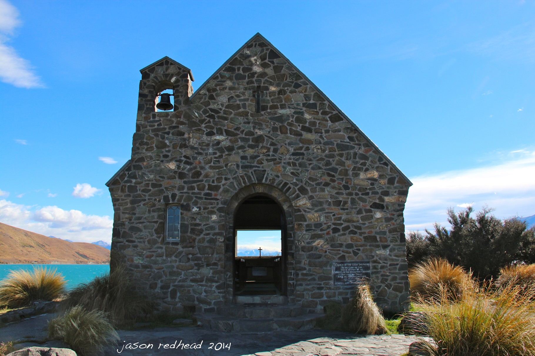  02-03-14 they're going to the chapel and they're going to get married; chris and emma's wedding was amazing. thanks for an awesome day. it started here at the church of the good sheppard, lake tekapo, nz 