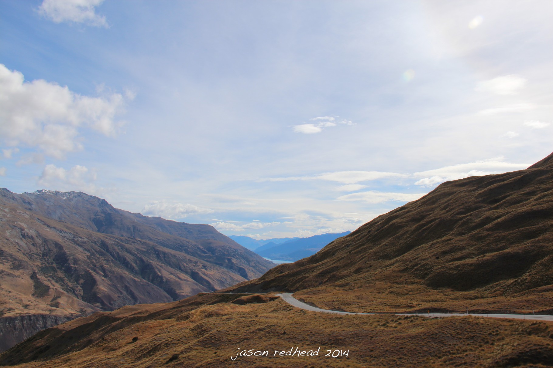  11-03-14 long and winding roads; so many windy roads in nz. this is one of the funner ones! the crown range, nz 