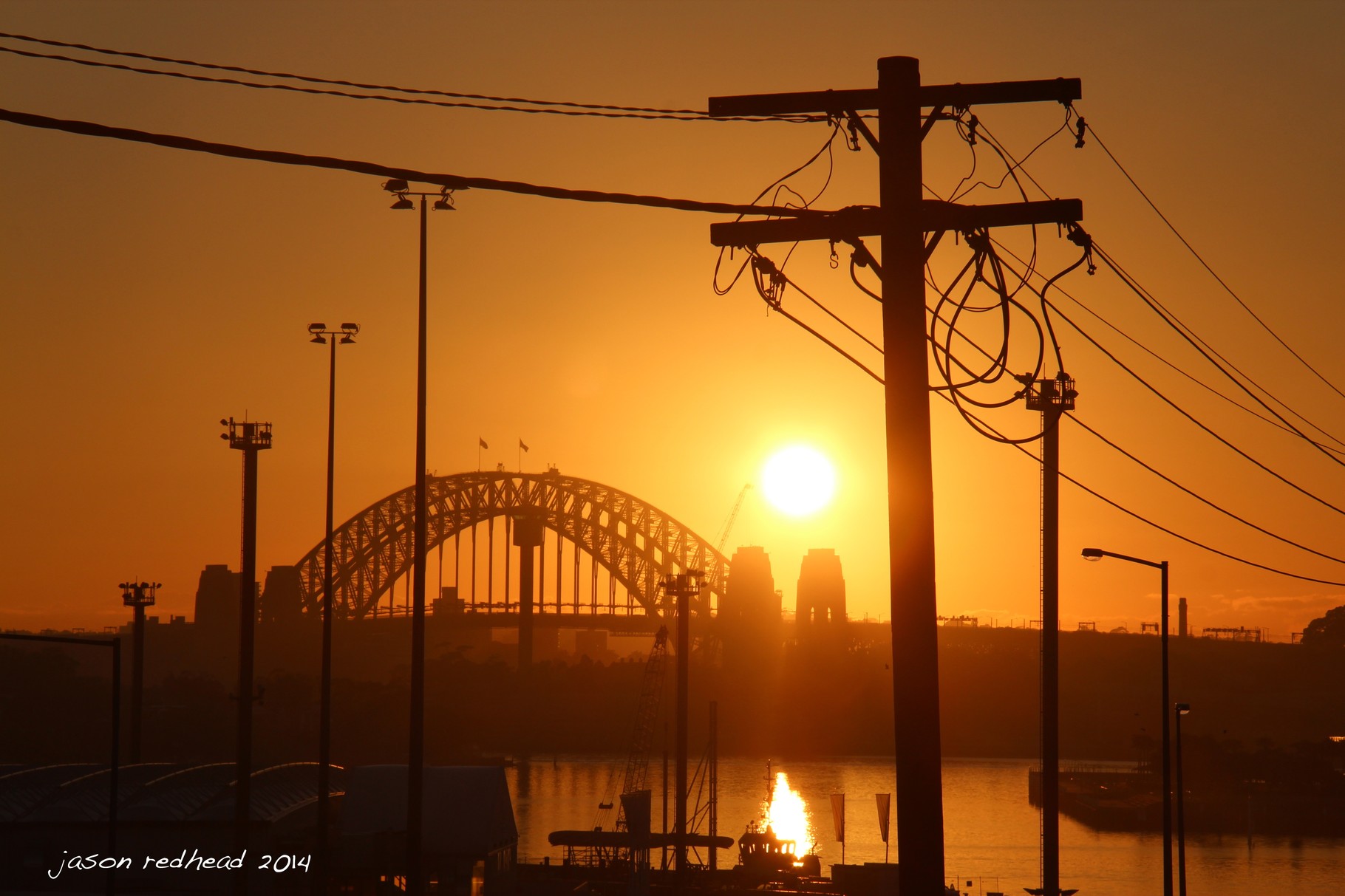  20-06-14 rise and shine; what a stunning commute this morning. such a beautiful city to wake up to and ride to work in. even if my fingers are numb from the cold. although i can't see my breath yet so it can't really be that cold. johnstons bay, nsw 