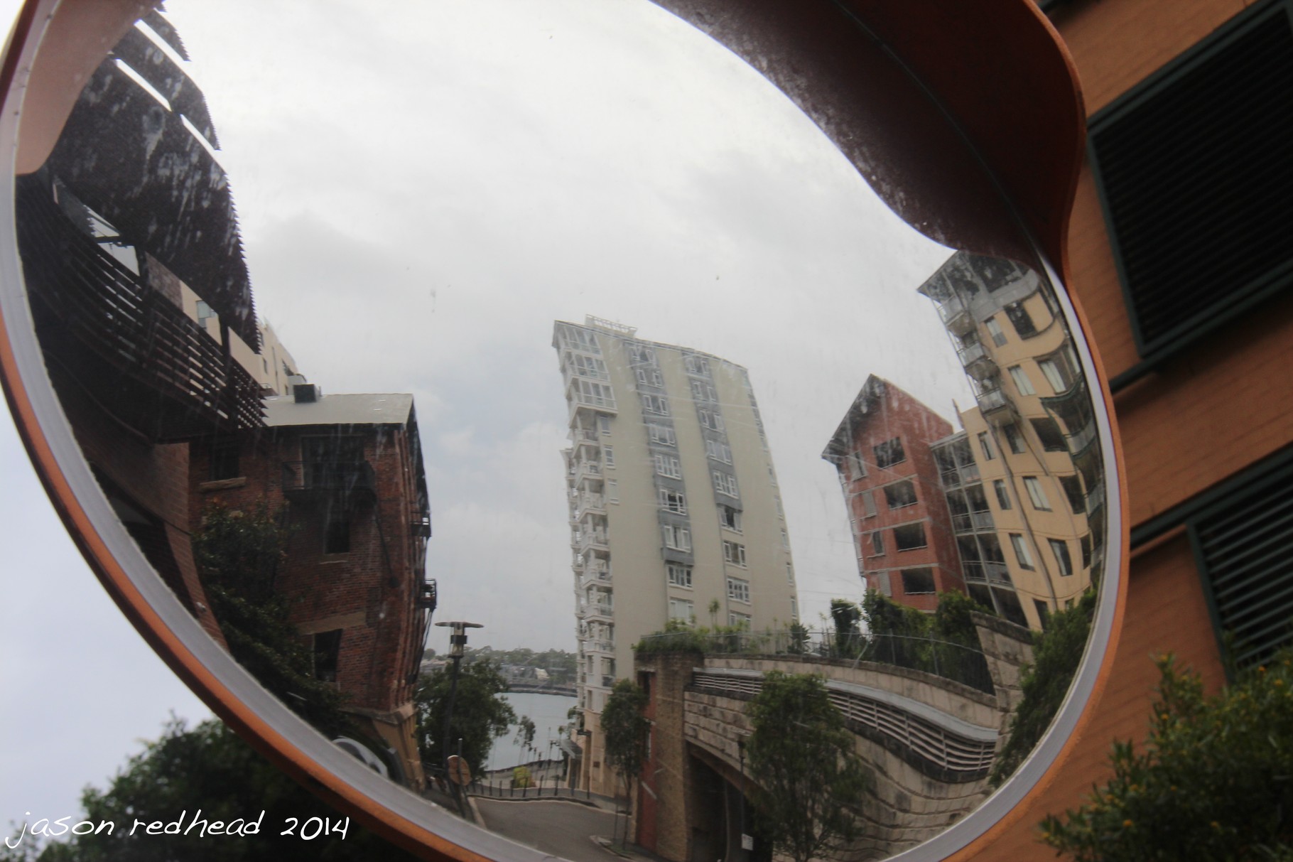  08-01-14 reflected; i wish there was one of these mirrors in the office area at work so people stop running into each other all the time. pyrmont, nsw 
