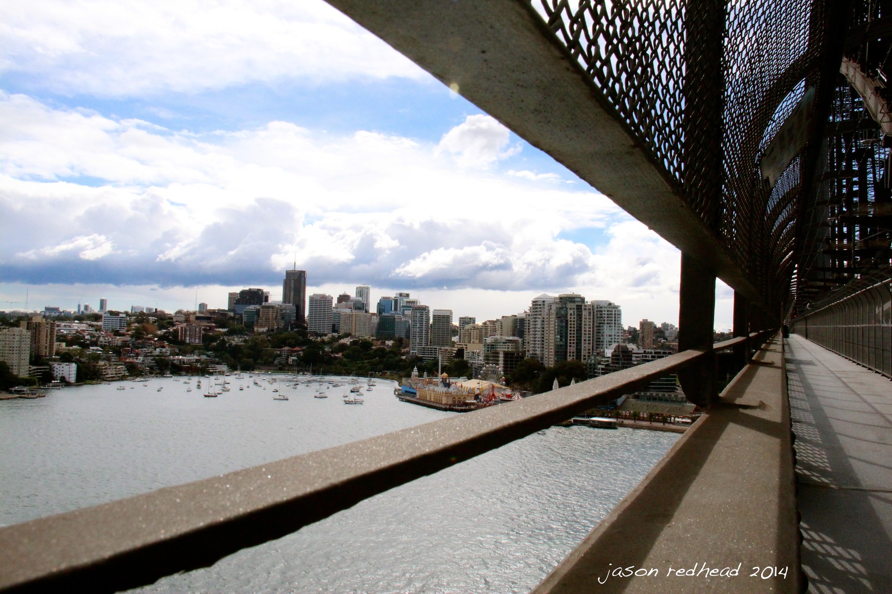  03-05-14 fierce mass of condensed water vapor; love biking photography missions. found this water vapour and couldn't resist stopping a snapping away, sydney harbour bridge, nsw 