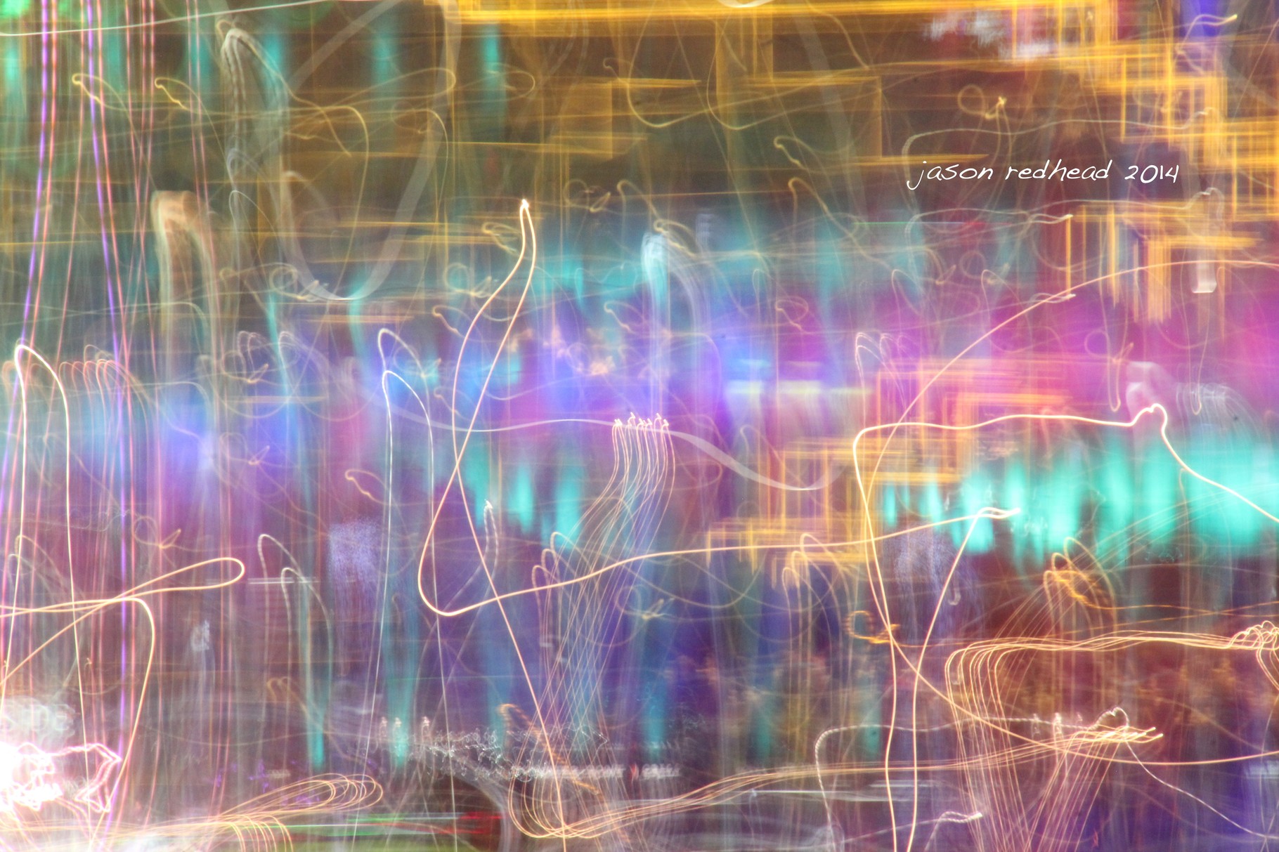 25-05-14 planned or a mistake; so awesome what you can come up with a camera, lots of lights, a long exposure and a bit of movement! darling harbour, nsw 