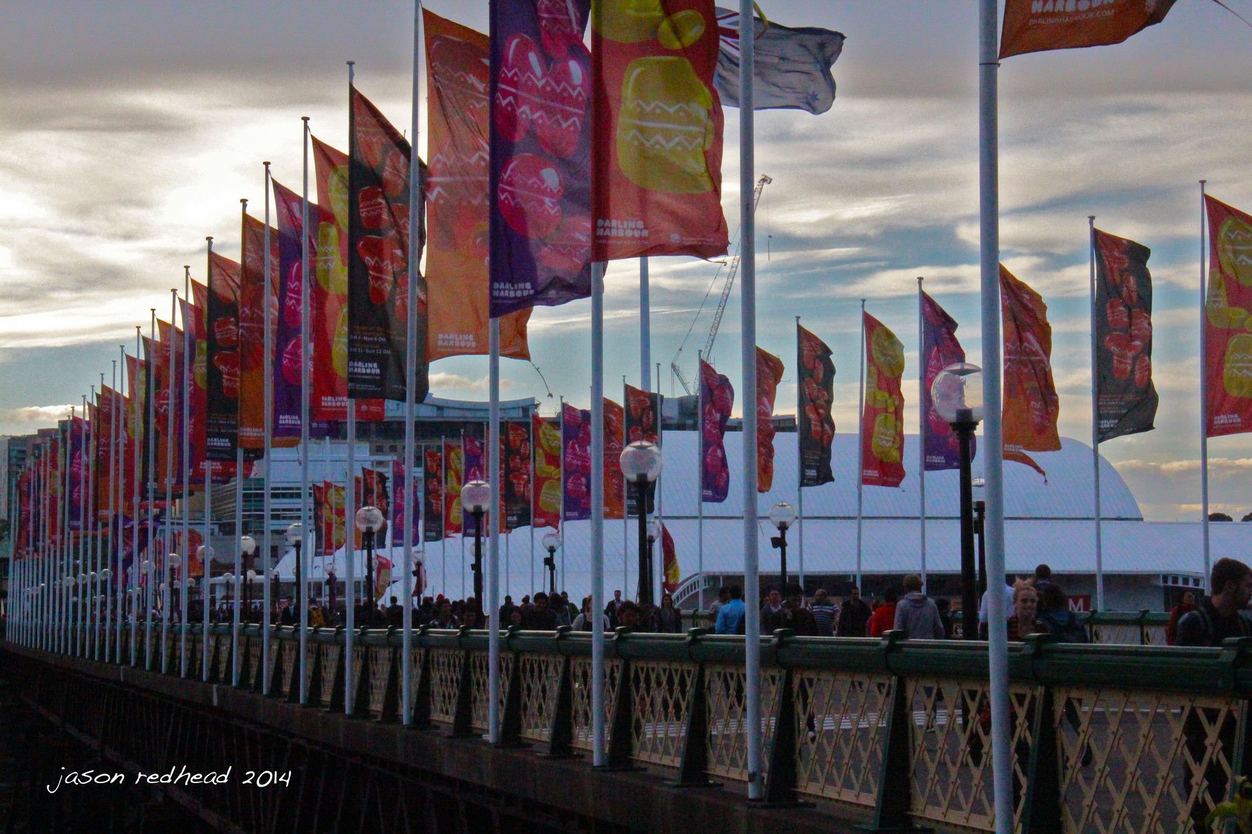  14-10-14 flappers; just need some jazz music and some dancers and it'd be like the nineteen twenties all over again. pyrmont bridge, nsw