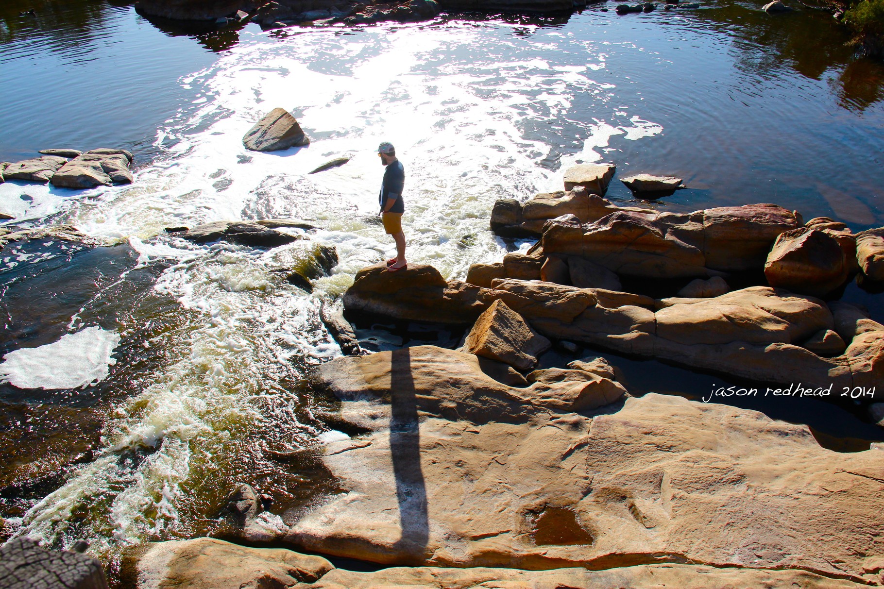  08-11-14 do i or don't i?; maybe if there was a few extra cubic meters of water to make it a more impressive rapid to show of my kayaking skills to my wee bro, bells rapid, wa