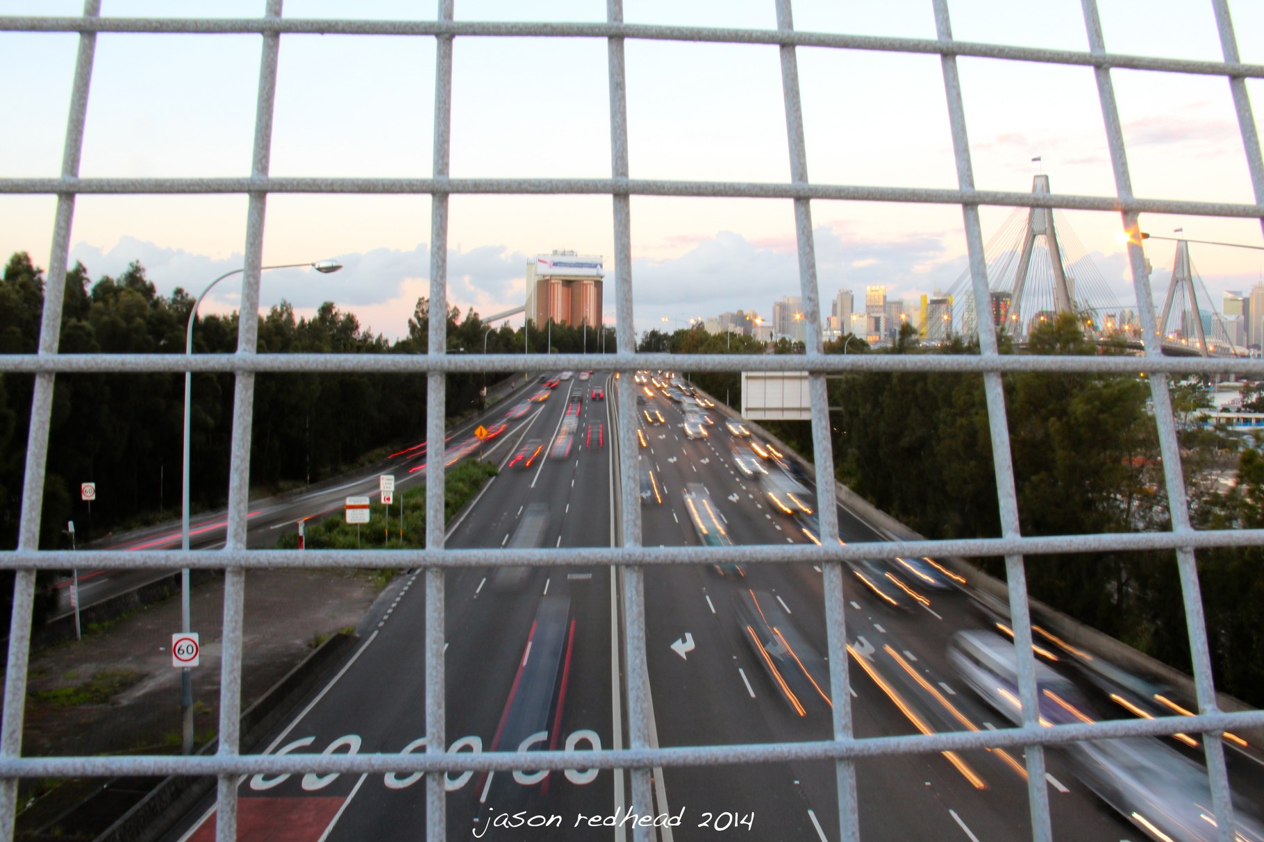  23-04-14 speedy trip home; if only the trip home along this road was as quick as this picture suggests, city west link, nsw 