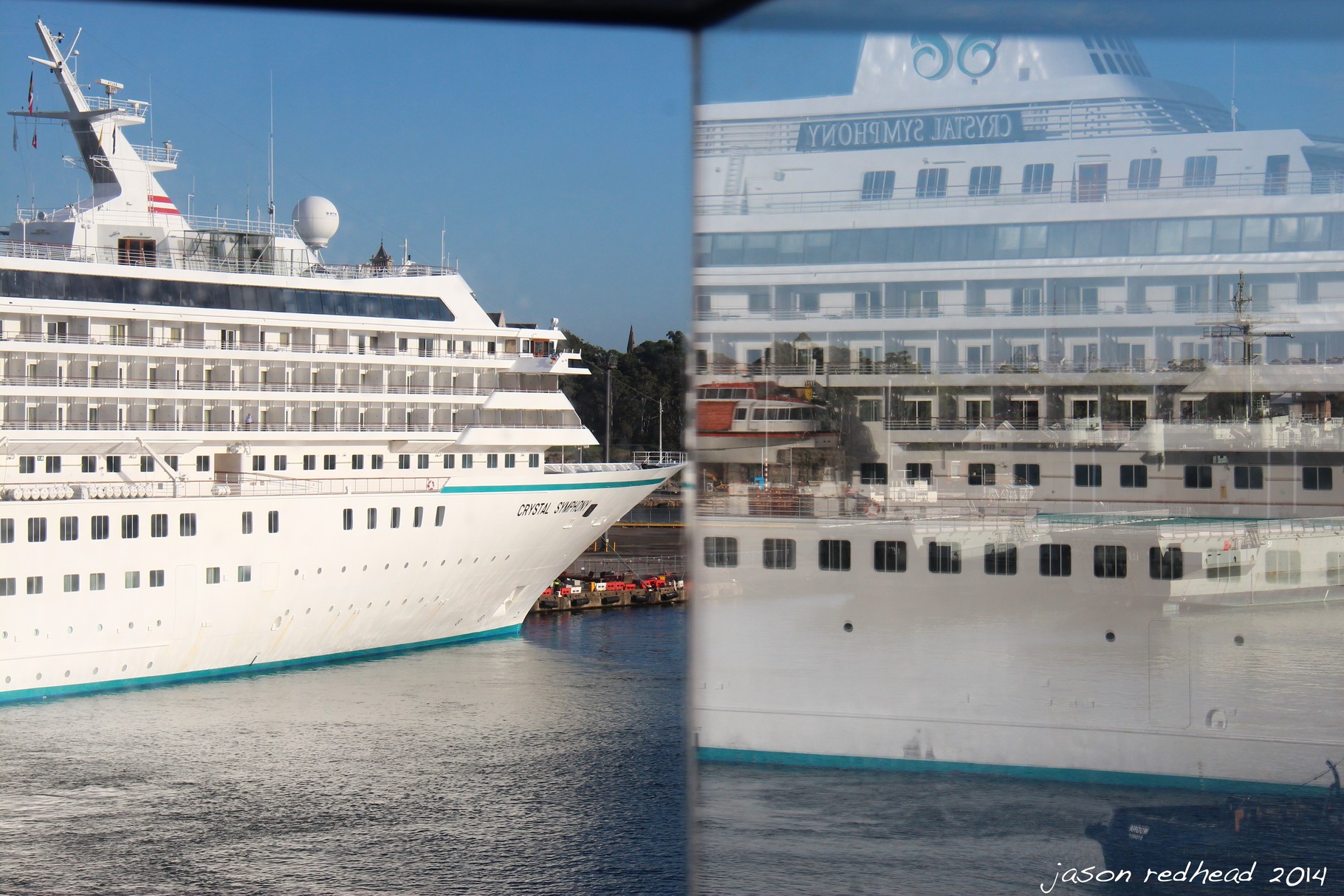  18-02-14 mirror mirror on the wall; who is the greatest cruise ship of them all, white bay, nsw 