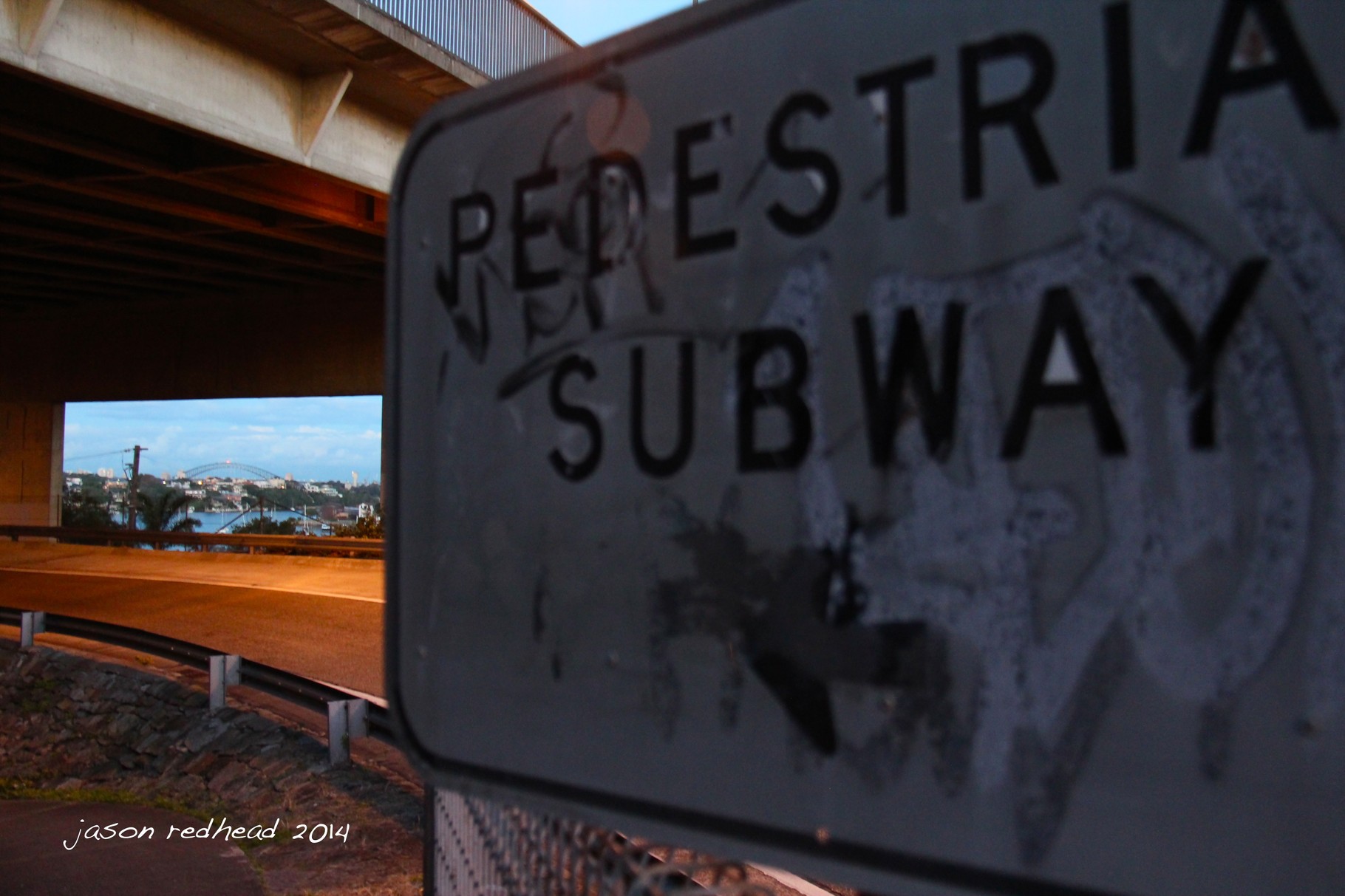  07-05-14 rounded corners; driving, running, walking, cycling. so many different ways i enjoy this corner and subway. pity the subway didn't take me all the way to the sydney harbour bridge. that would definately make my commute shorter! huntleys point