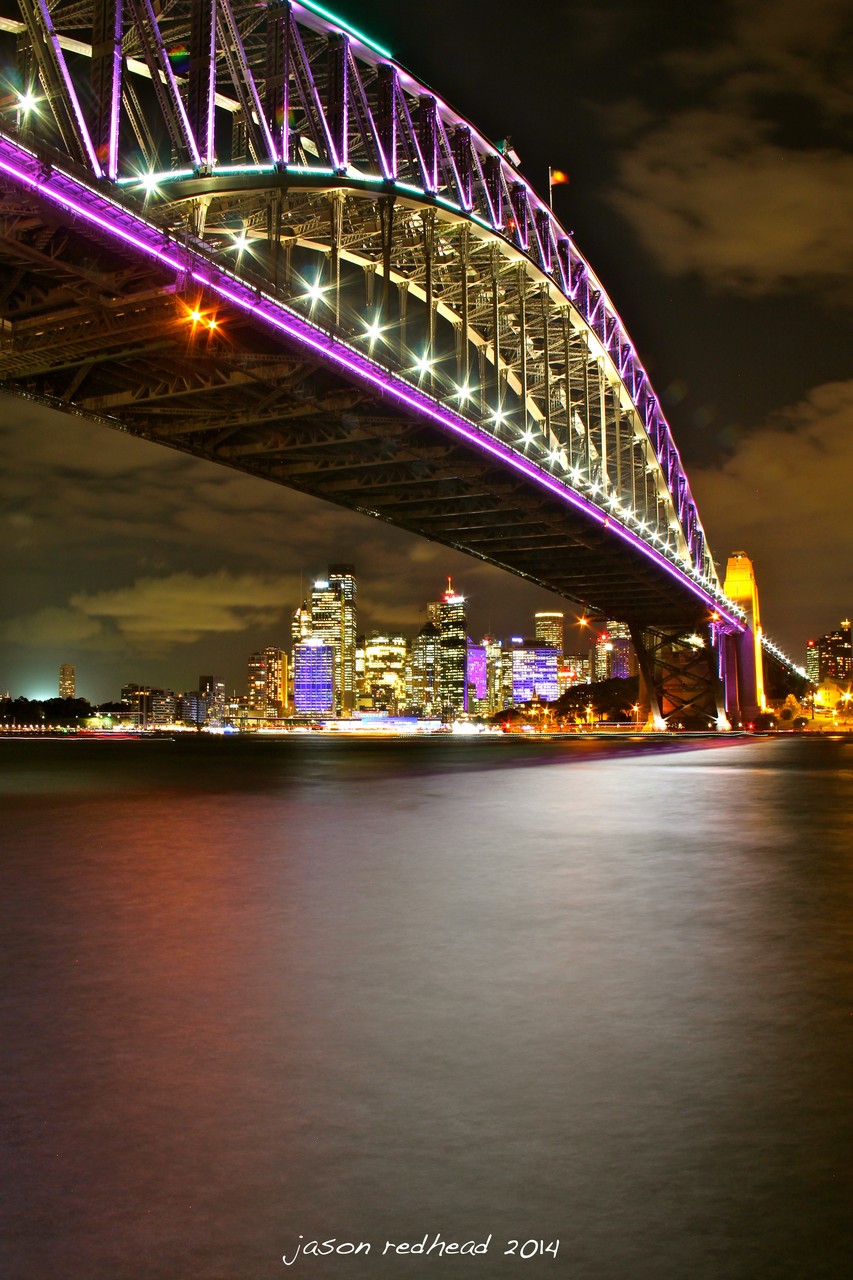  29-05-14 rainbow city; a stunning city to hang out in on a winter's night. not that sydney knows what winter is. but still lights, water, boats, music. what else could you ask for on a thursday night? milsons point, nsw 