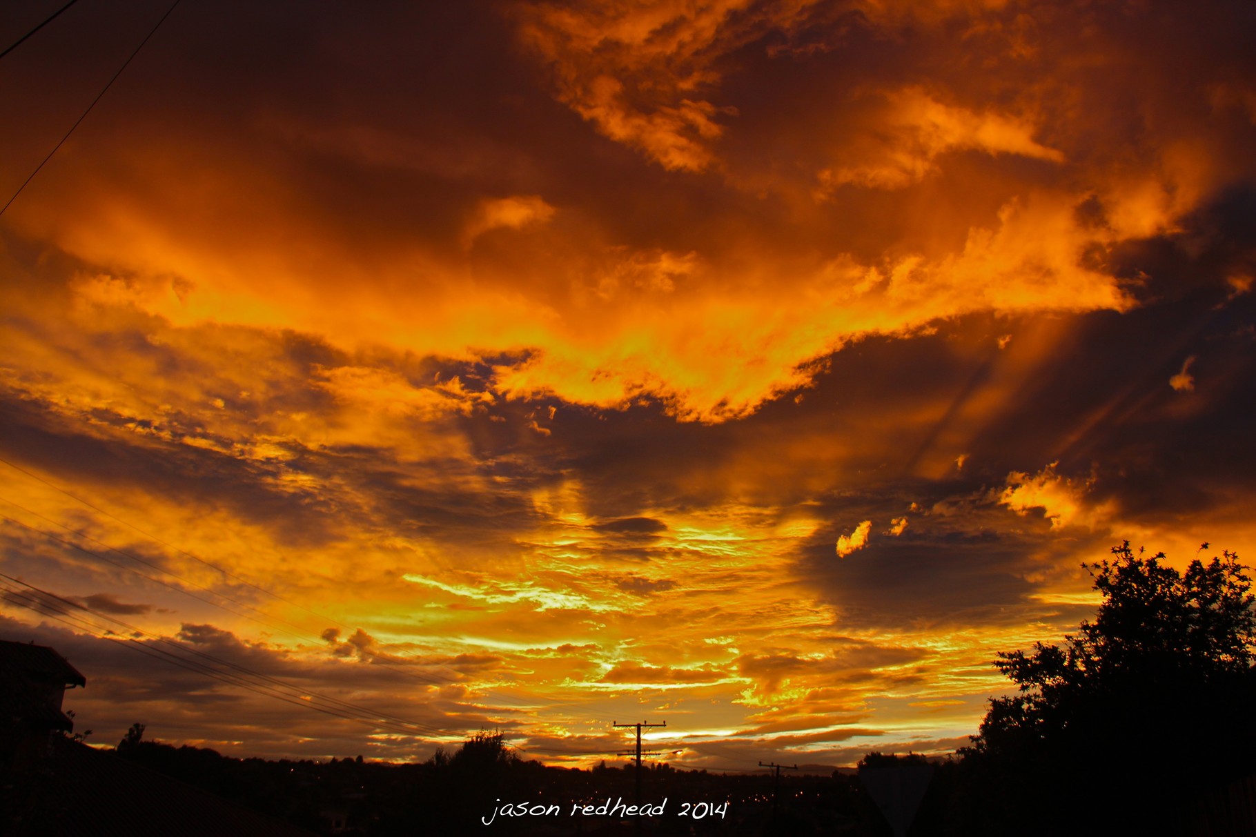  27-12-14 fireball; after a long day eating, reading, playing with the neices and nephews and a little evening nana nap it was quite the shock to wake up to this storm in the sky at nine thirty pm. mother nature you continue to wow me. dashing rocks, nz
