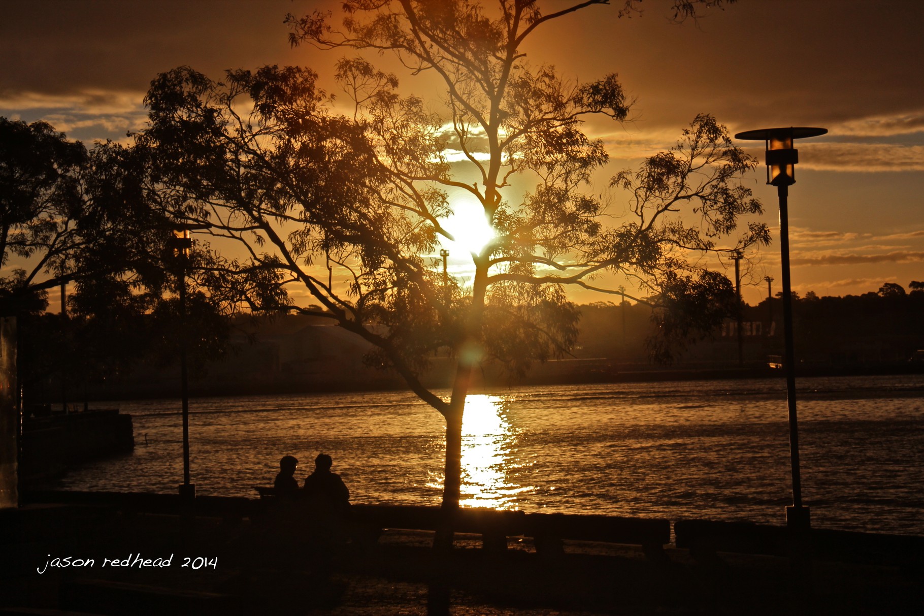  23-08-14 waking up to the sun setting...huh?; messing up my body clock after a long walk yeaterday and this morning and then a  daytime sleep, this was a pretty stunning days end, waterfront park, nsw 