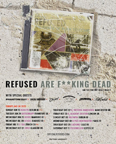 REFUSED - Auf Abschiedstour mit Headline-Daten in Deutschland!