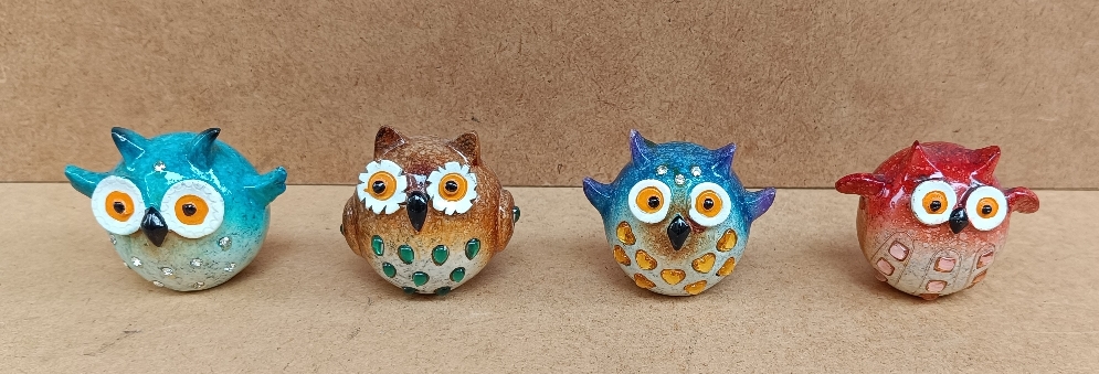Búho mini resina. Ref 50326. 6x5,5x4