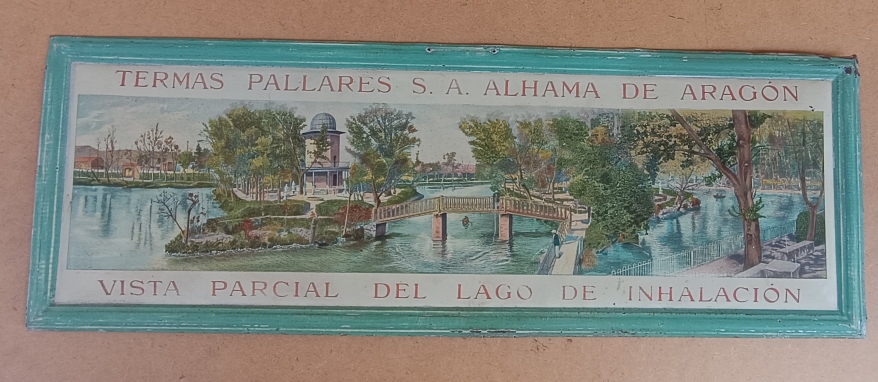 Chapa vintage Termas Pallares. Ref GOY. 69x24. 