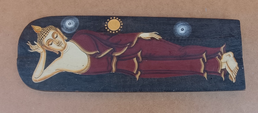 Tabla tailandesa pintada a mano. Ref EL1495. 50x17