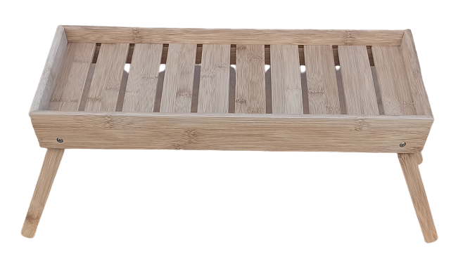 Bandeja de cama madera. Ref 131447. 50x30x23