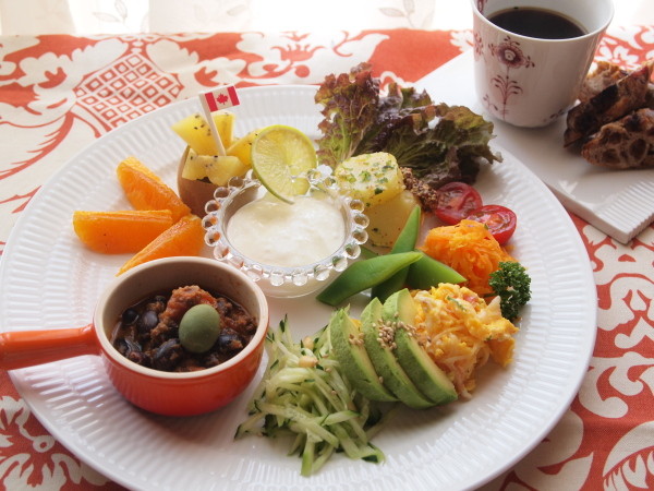 ワンプレートのあさごはん
