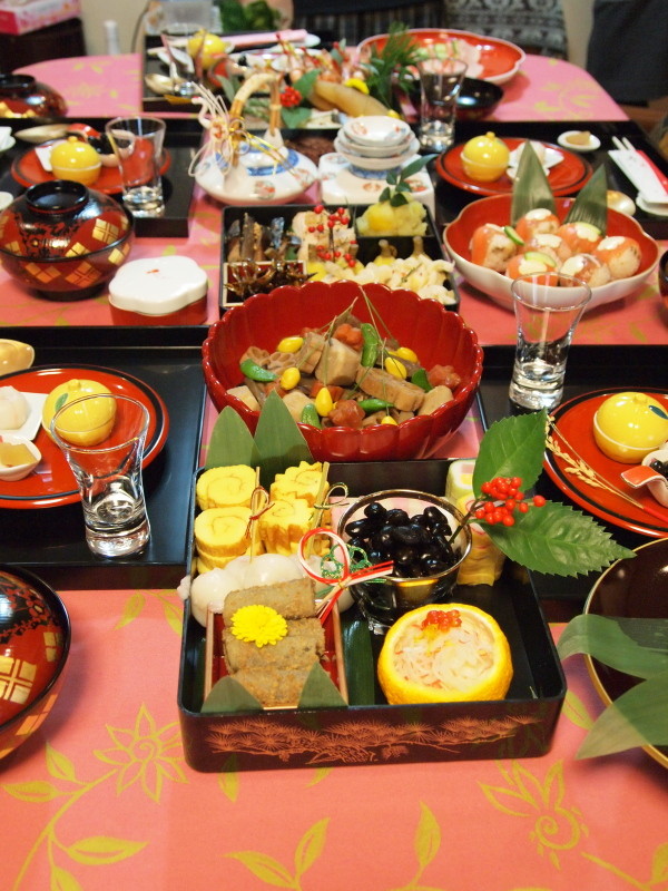 お正月のテーブル