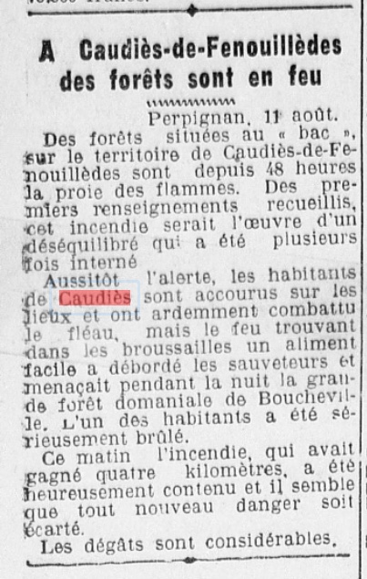 Incendie Bac 1942