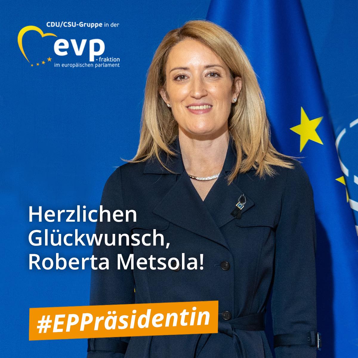 Roberta Metsola ist neue Präsidentin des Europaparlaments
