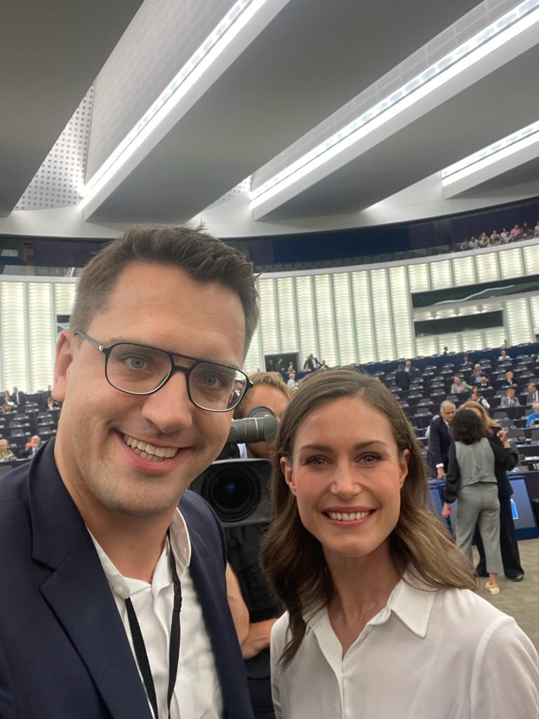 Finnische Premierministerin Sanna Marin zu Gast im Europäischen Parlament: Geschlossen sind wir stärker!