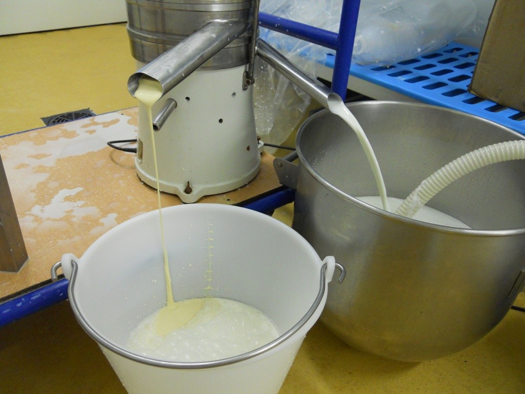 Ecrémage du lait chaud