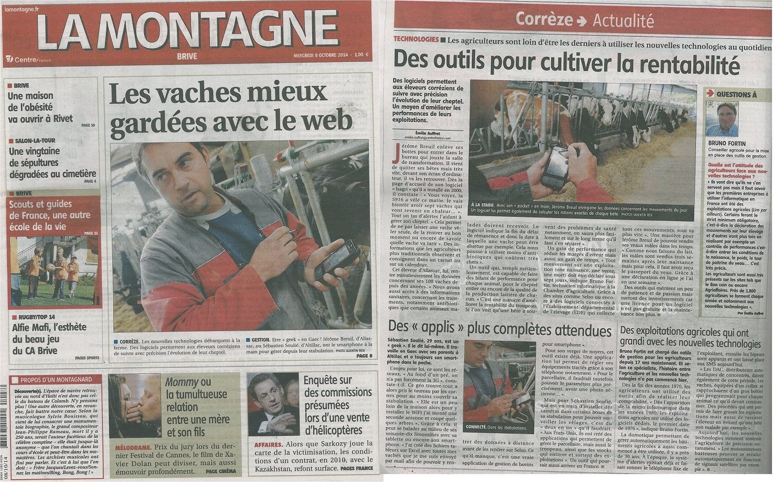 La Montagne - 8 octobre 2014