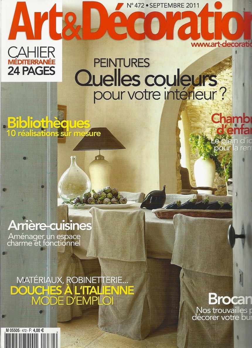 Article paru dans Art & Décoration - Septembre 2011